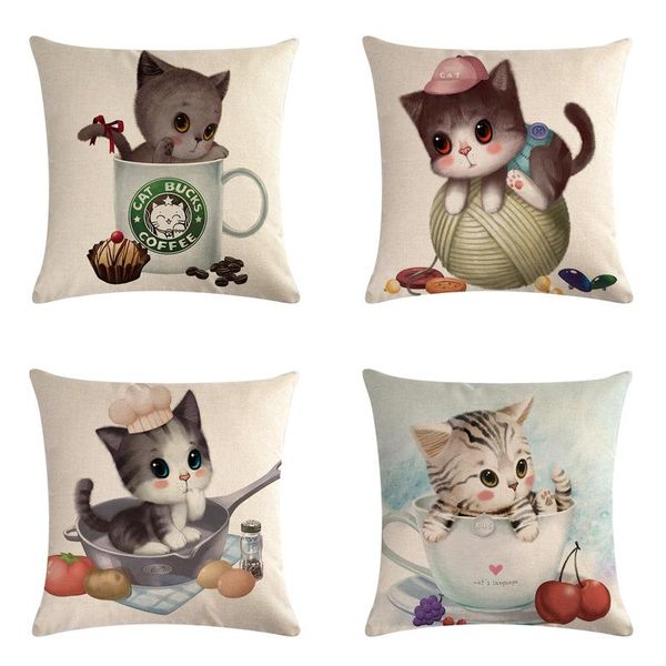 cushion/decorative pillow 45*45cm cartoon lovely little cat cotton linen throw cushion cover home decoration sofa bed decor decorative pillo
cushion/decorative pillow 45*45cm cartoon lovely little cat cotton linen throw cushion cover home decoration sofa bed decor decorative pillo