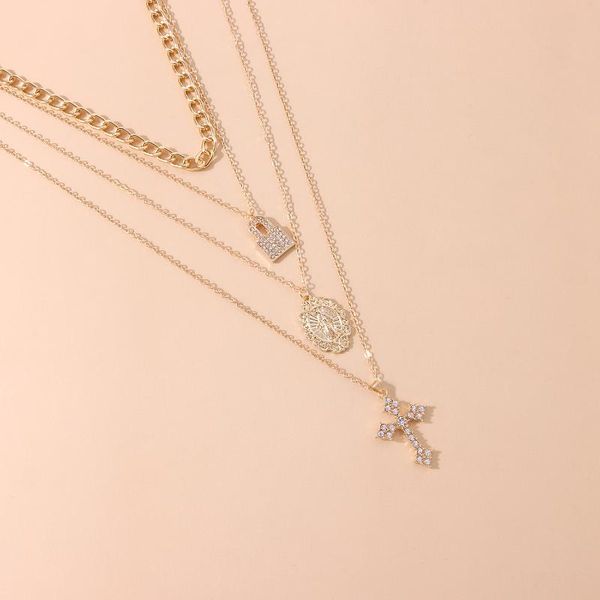 pendant necklaces hyperbole shine rhinestone cross necklace trendy fashion 2021 geometric jesus christ collar, Silver
pendant necklaces hyperbole shine rhinestone cross necklace trendy fashion 2021 geometric jesus christ collar, Silver