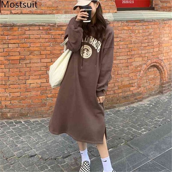 thick hooded printed long sweatshirt dress women casual fashion warm full sleeve korean female dresses vestidos 210513, Black;gray
thick hooded printed long sweatshirt dress women casual fashion warm full sleeve korean female dresses vestidos 210513, Black;gray