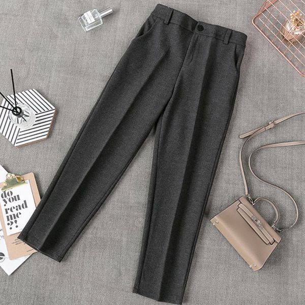 women's pants & capris high waist women woolen loose apricot gray business ol blazer suit female office lady spring autumn, Black;white
women's pants & capris high waist women woolen loose apricot gray business ol blazer suit female office lady spring autumn, Black;white