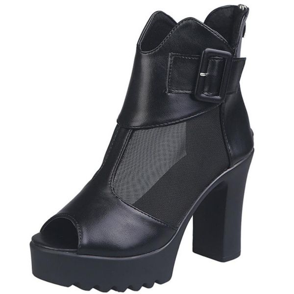 sandals women ankle buckle strap square high heel platform peep toe air mesh dress wedding female ladies shoes zapatos de mujer, Black
sandals women ankle buckle strap square high heel platform peep toe air mesh dress wedding female ladies shoes zapatos de mujer, Black