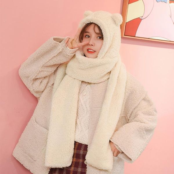 scarves adorable bear ear scarf winter hat hoodie cap thickened warm plush clothing accessories, Blue;gray
scarves adorable bear ear scarf winter hat hoodie cap thickened warm plush clothing accessories, Blue;gray