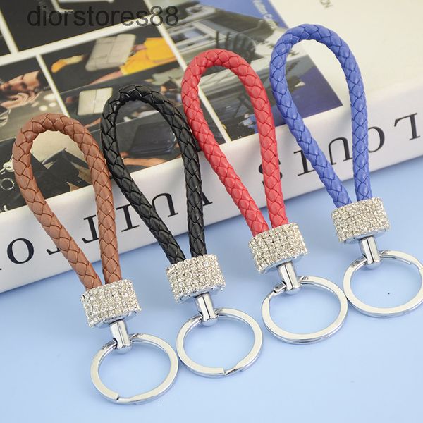 key chain woven rope hand inlaid diamond female lovely ring car pendant backpack doll, Silver
key chain woven rope hand inlaid diamond female lovely ring car pendant backpack doll, Silver