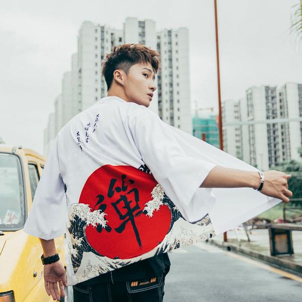 men japanese style kimono print male satin casual cardigan cosplay costume overcoat hip hop yukata harajuku stain shirt ethnic clothing, Red
men japanese style kimono print male satin casual cardigan cosplay costume overcoat hip hop yukata harajuku stain shirt ethnic clothing, Red