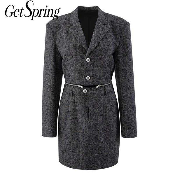 getspring women dress patchwork plaid vintage dresses long sleeve casual black autumn winter 210601, Black;gray
getspring women dress patchwork plaid vintage dresses long sleeve casual black autumn winter 210601, Black;gray