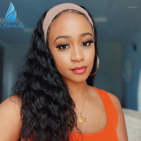headband human hair wigs natural color brazilian remy loose wave wig for black women gluless1, Black;brown
headband human hair wigs natural color brazilian remy loose wave wig for black women gluless1, Black;brown