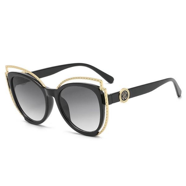 sunglasses 2021 gradient color cat eye women's metal frame personalized party glasses chain men brand designer uv400, White;black
sunglasses 2021 gradient color cat eye women's metal frame personalized party glasses chain men brand designer uv400, White;black