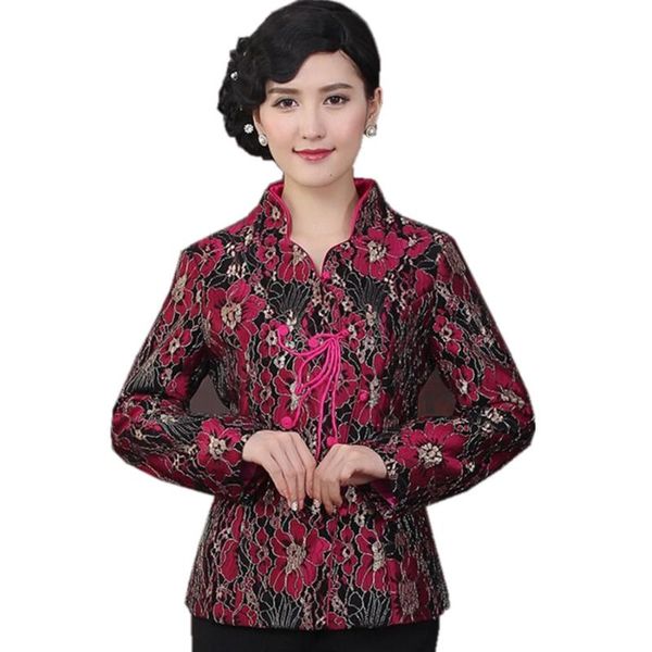 women's jackets novelty chinese style women spring autumn jacket tradition coil button coat tang suit size s m xl xxl xx, Black;brown
women's jackets novelty chinese style women spring autumn jacket tradition coil button coat tang suit size s m xl xxl xx, Black;brown