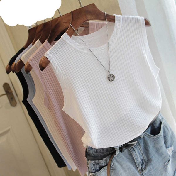 knitted vests women o-neck solid tank blusas mujer de moda spring summer fashion female sleeveless casual thin 4588 210527, White
knitted vests women o-neck solid tank blusas mujer de moda spring summer fashion female sleeveless casual thin 4588 210527, White