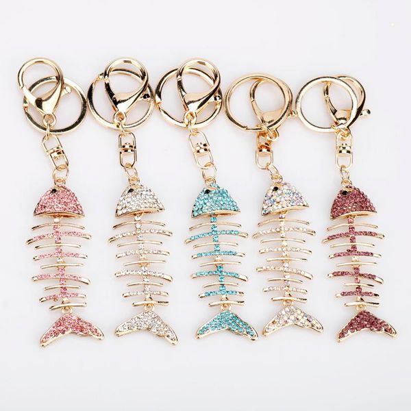 keychains heyu crystal fish bone keychain women handbag hanging accessories rhinestone keyrings, Silver
keychains heyu crystal fish bone keychain women handbag hanging accessories rhinestone keyrings, Silver