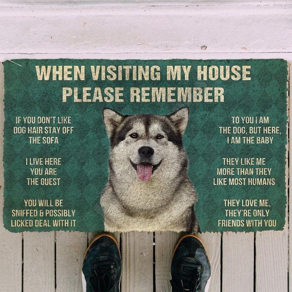 carpets 3d please remember alaskan malamute dogs house rules custom doormat non slip door floor mats decor porch
carpets 3d please remember alaskan malamute dogs house rules custom doormat non slip door floor mats decor porch