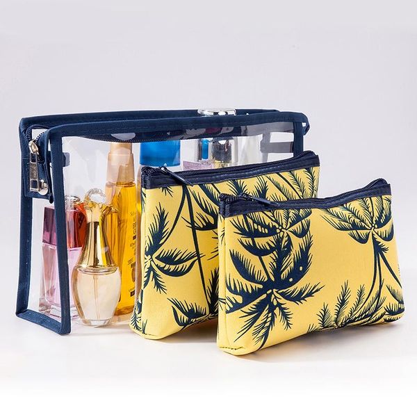 women pvc transparent cosmetic bag 3pcs lady portable travel makeup wash storage pouch bags & cases
women pvc transparent cosmetic bag 3pcs lady portable travel makeup wash storage pouch bags & cases