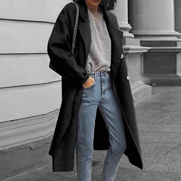 women's trench coats 2021 autumn winter coat women jackets solid color single-breasted knee length blends casual womens overcoat, Tan;black
women's trench coats 2021 autumn winter coat women jackets solid color single-breasted knee length blends casual womens overcoat, Tan;black