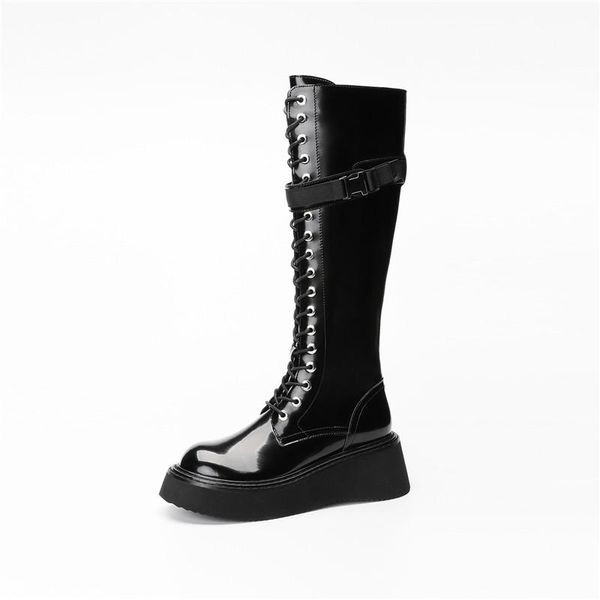 boots punk black thick-soled lace-up high long knight knee-high women 2022 oxford wedges heel shoes
boots punk black thick-soled lace-up high long knight knee-high women 2022 oxford wedges heel shoes