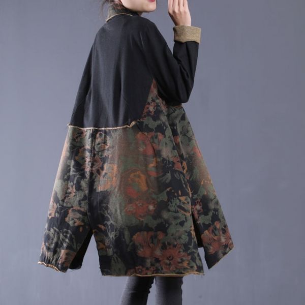 wool Large size thin mid-length retro and old printed waistband cotton female jacket spring 2021, Black
wool Large size thin mid-length retro and old printed waistband cotton female jacket spring 2021, Black