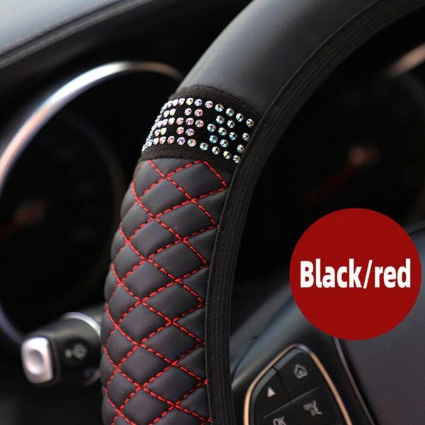 steering wheel covers 15 inch for 37-38cm car cover black embroidered diamond pu leather anti-slip protector elastic auto grip case
steering wheel covers 15 inch for 37-38cm car cover black embroidered diamond pu leather anti-slip protector elastic auto grip case