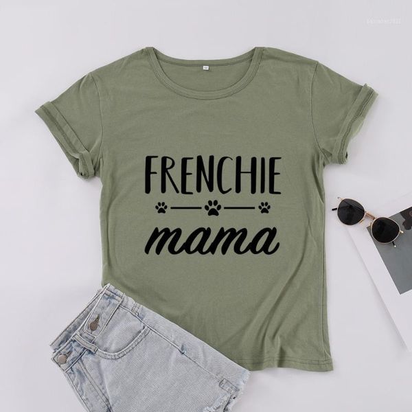 women's t-shirt frenchie mama dog cat mom shirts fashion kawaii short sleeve tees funny graphic cotton o neck mother women, White
women's t-shirt frenchie mama dog cat mom shirts fashion kawaii short sleeve tees funny graphic cotton o neck mother women, White