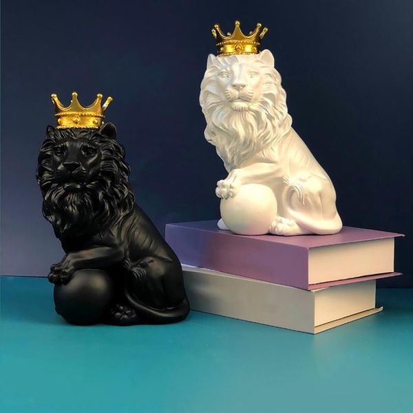 home decor resin figurine lion with crown statues and sculptures decoration accessories art ornament decorative craft fft objects & figurine
home decor resin figurine lion with crown statues and sculptures decoration accessories art ornament decorative craft fft objects & figurine