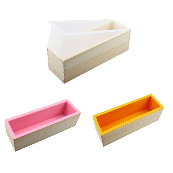 rectangle silicone soap mold with wooden box handmade craft mould toast cake loaf molds for kitchen baking tools
rectangle silicone soap mold with wooden box handmade craft mould toast cake loaf molds for kitchen baking tools
