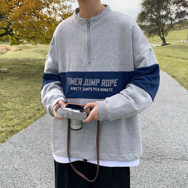 men's hoodies & sweatshirts korean fashion trends zipper men's sweatshirts autumn joggers neck high teenage clothes oversized male, Black
men's hoodies & sweatshirts korean fashion trends zipper men's sweatshirts autumn joggers neck high teenage clothes oversized male, Black