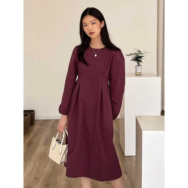 think i girls' solid color drs autumn long sleeve temperament slim korean sweet lady skirt 65560, Black;gray
think i girls' solid color drs autumn long sleeve temperament slim korean sweet lady skirt 65560, Black;gray