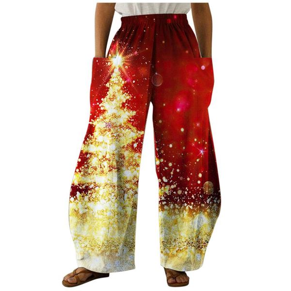 women's pants & capris women wide leg fashion christmas print big pockets casual bottoms straight trousers loose winter pantalones, Black;white
women's pants & capris women wide leg fashion christmas print big pockets casual bottoms straight trousers loose winter pantalones, Black;white