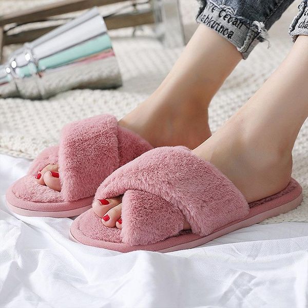slippers luxury winter house women fur fuzzy cross band open toe girls shoes non-slip indoor bedroom ladies fluffy, Black
slippers luxury winter house women fur fuzzy cross band open toe girls shoes non-slip indoor bedroom ladies fluffy, Black