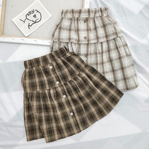 skirts children clothing cotton plaid half skirt 2021 spring scottish button long girls pleated infants clothes, Blue
skirts children clothing cotton plaid half skirt 2021 spring scottish button long girls pleated infants clothes, Blue