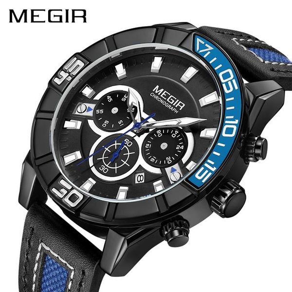 wristwatches creative megir chronograph men sport watch fashion army military quartz wrist watches clock relogio masculino 2066 saat, Slivery;brown
wristwatches creative megir chronograph men sport watch fashion army military quartz wrist watches clock relogio masculino 2066 saat, Slivery;brown
