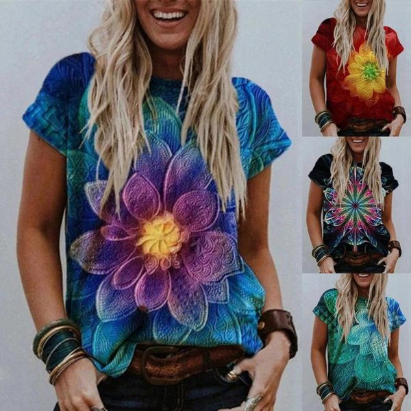 women t-shirts short sleeve casual tee summer flower print fashion 3xl oversized female loose t-shirt o-neck plus size women's, White
women t-shirts short sleeve casual tee summer flower print fashion 3xl oversized female loose t-shirt o-neck plus size women's, White