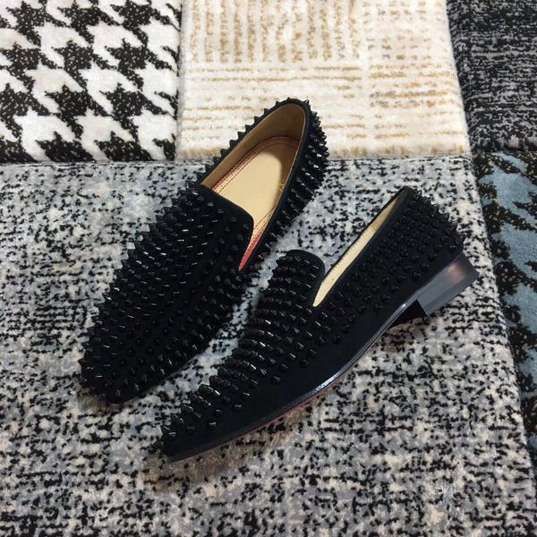 luxury pointed flat red sole casual shoes men's flat black rivet suede moccasin evening dress formal lace box
luxury pointed flat red sole casual shoes men's flat black rivet suede moccasin evening dress formal lace box