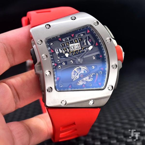 wristwatches men automatic mechanical silver blue red black rubber watch tourbillion limited sport stiainless steel sapphire, Slivery;brown
wristwatches men automatic mechanical silver blue red black rubber watch tourbillion limited sport stiainless steel sapphire, Slivery;brown