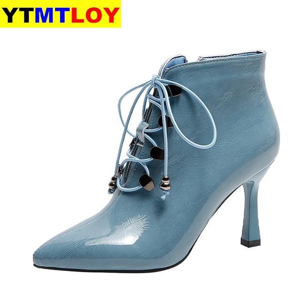 autumn and winter style with fine pointed high heels boot black boots leather women's spring size 34-39
autumn and winter style with fine pointed high heels boot black boots leather women's spring size 34-39