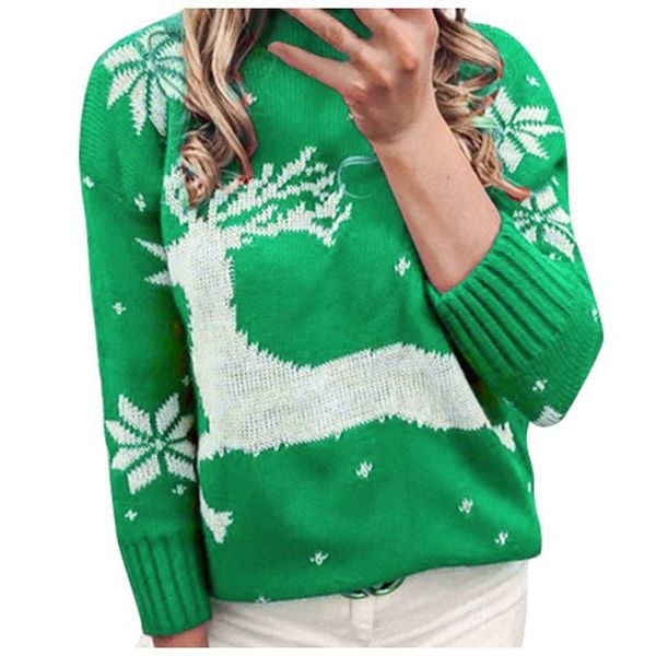 women's sweaters ladies christmas elk pullover jacquard knit long sleeve round neck sweater fashion winter warm, White;black
women's sweaters ladies christmas elk pullover jacquard knit long sleeve round neck sweater fashion winter warm, White;black