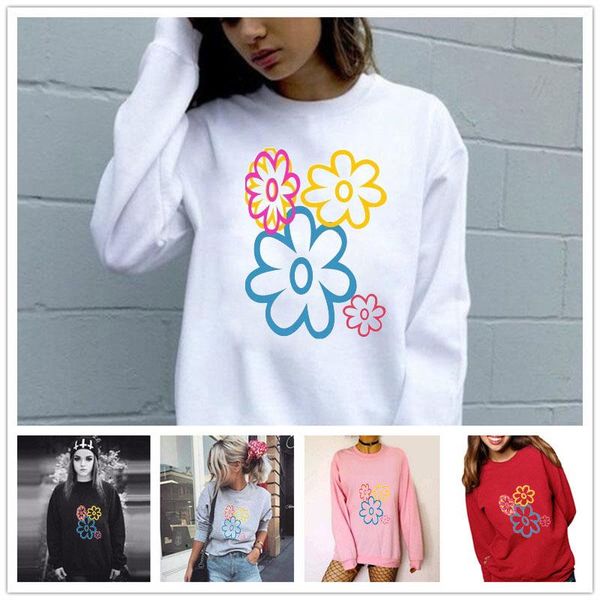 women hoodie colorful flower printed hoodies fleece long sleeve o neck loose sweatshirt girls pullovers winter women's & sweatshirts, Black
women hoodie colorful flower printed hoodies fleece long sleeve o neck loose sweatshirt girls pullovers winter women's & sweatshirts, Black
