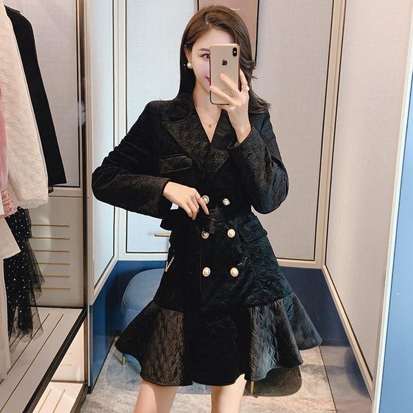 casual dresses fashionable foreign-style cotton suit collar temperament fluffy dress, Black;gray
casual dresses fashionable foreign-style cotton suit collar temperament fluffy dress, Black;gray