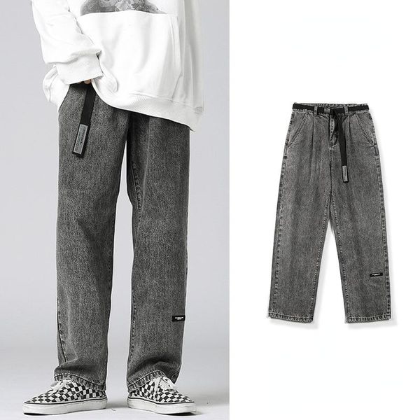 men's jeans men american jean loose straight leg casual hiphop fried street pant high washed wide mopping trousers, Blue
men's jeans men american jean loose straight leg casual hiphop fried street pant high washed wide mopping trousers, Blue
