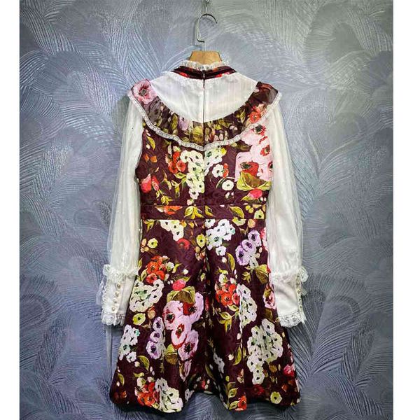 dress seqinyy ed as the printing of vintage jacquard flowers 2021 spring fashion design white female long sleeve ruffled lace, Black;gray
dress seqinyy ed as the printing of vintage jacquard flowers 2021 spring fashion design white female long sleeve ruffled lace, Black;gray