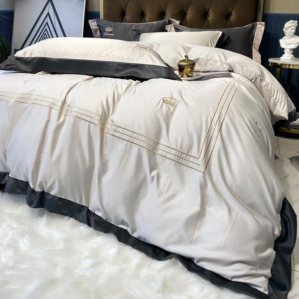 bedding sets light luxury wind washed silk four-piece set summer high-end atmosphere naked sleeping ice bed sheet duvet cover bedclothes
bedding sets light luxury wind washed silk four-piece set summer high-end atmosphere naked sleeping ice bed sheet duvet cover bedclothes
