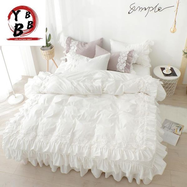 bedding sets pure cotton lace white duvet cover set luxury bed linen princess skirt twin full king wedding bedclothes
bedding sets pure cotton lace white duvet cover set luxury bed linen princess skirt twin full king wedding bedclothes