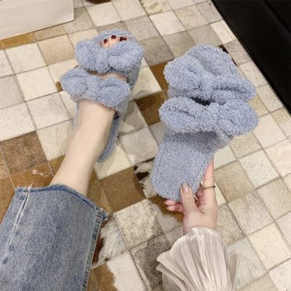 fur slides for women slipper indoor home shoes bow warm winter woman plush thick-sole flats fashion slippers, Black
fur slides for women slipper indoor home shoes bow warm winter woman plush thick-sole flats fashion slippers, Black
