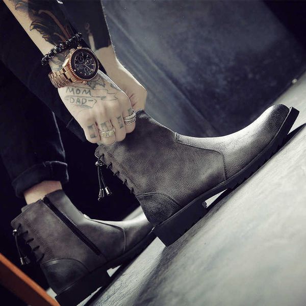new men's boots warm cotton boots men's martin british short korean fashion high pointed leather, Black
new men's boots warm cotton boots men's martin british short korean fashion high pointed leather, Black