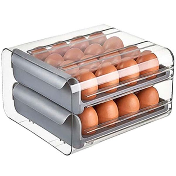 storage bottles & jars 32 grid egg double-layer drawer type box for fridge container shelf saving kitchen
storage bottles & jars 32 grid egg double-layer drawer type box for fridge container shelf saving kitchen