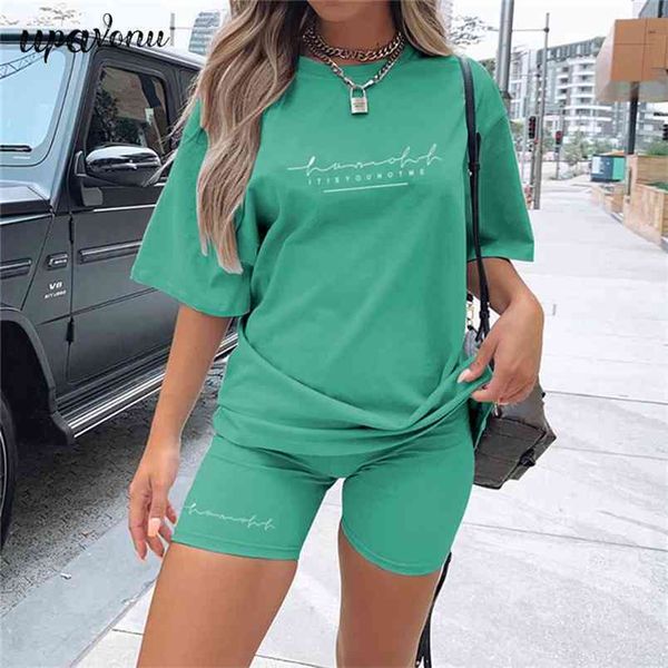 summer women's casual letter shorts set o-neck short sleeve loose t-shirt & two-piece 210524, White
summer women's casual letter shorts set o-neck short sleeve loose t-shirt & two-piece 210524, White