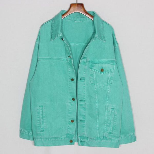 women's jackets autumn fashion mid long green denim jacket women big size loose sleeve jeans female chaquetas mujer student outwear, Black;brown
women's jackets autumn fashion mid long green denim jacket women big size loose sleeve jeans female chaquetas mujer student outwear, Black;brown