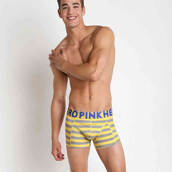 2021 new arrival brand pink hero cotton underwear three-dimensional cut wide stripe fashion men's comfortable male underpants, Black;white
2021 new arrival brand pink hero cotton underwear three-dimensional cut wide stripe fashion men's comfortable male underpants, Black;white