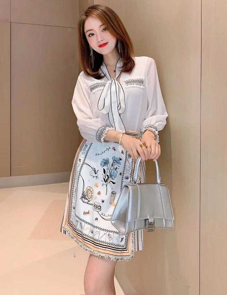 two piece dress ladies skirt summer fashion 2 women color block stitching long sleeve white shirts+exquisite print mini skirt set casual g9t
two piece dress ladies skirt summer fashion 2 women color block stitching long sleeve white shirts+exquisite print mini skirt set casual g9t