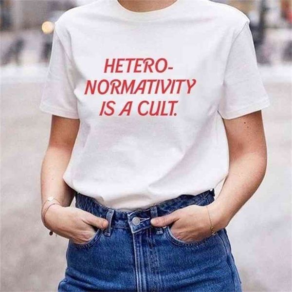 heteronormativity is a cult t-shirt lgbt pride slogan tee gay lesbian queer equal rights shirt 210512, White
heteronormativity is a cult t-shirt lgbt pride slogan tee gay lesbian queer equal rights shirt 210512, White