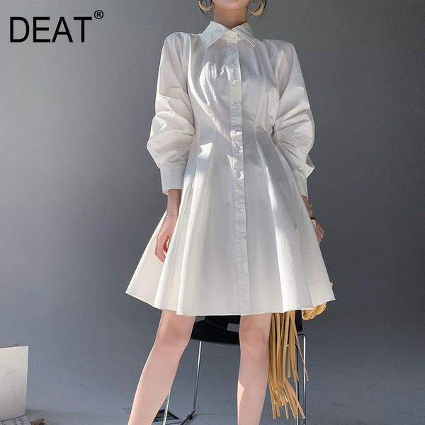 casual dresses deat woman shirt dress solid pleated lapel collar long sleeve high waist slim wild mid length style 2021 autumn 15xf387, Black;gray
casual dresses deat woman shirt dress solid pleated lapel collar long sleeve high waist slim wild mid length style 2021 autumn 15xf387, Black;gray