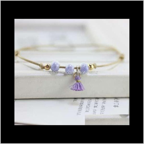 drop delivery 2021 boho beads anklets for women fashion tassel pendent anklet cotton handmade chain foot jewelry gift wholesale jjy4p, Red;blue
drop delivery 2021 boho beads anklets for women fashion tassel pendent anklet cotton handmade chain foot jewelry gift wholesale jjy4p, Red;blue